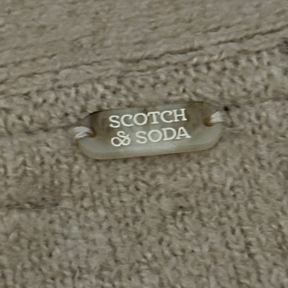 Scotch & soda unisex jersey sweater, new, tan with black strips and black logo. - Picture 10 of 12